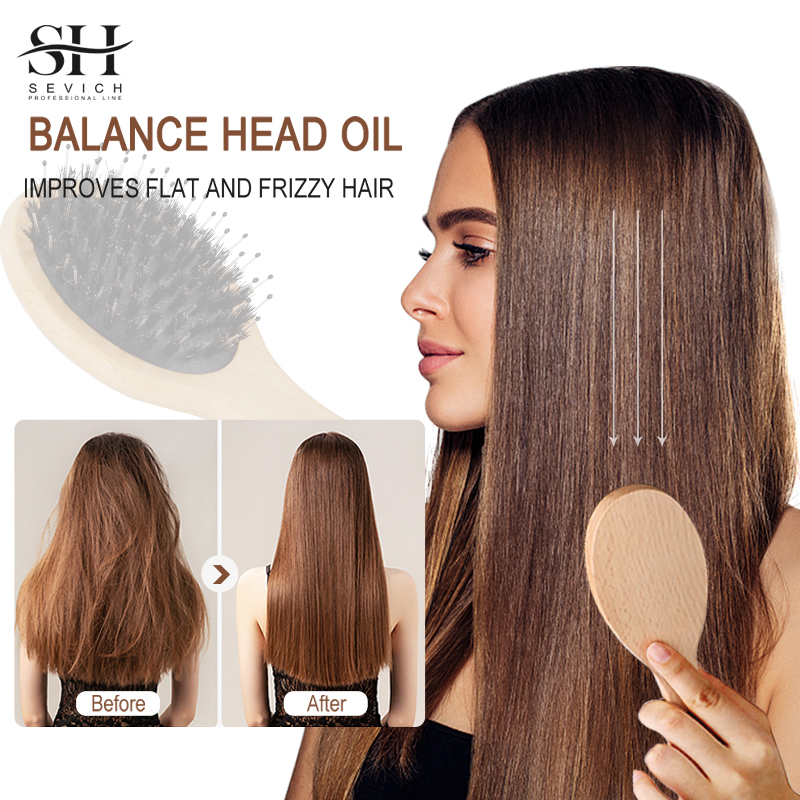 Hair Care Salon - Natural Boar Bristle Hair Fluffy Comb