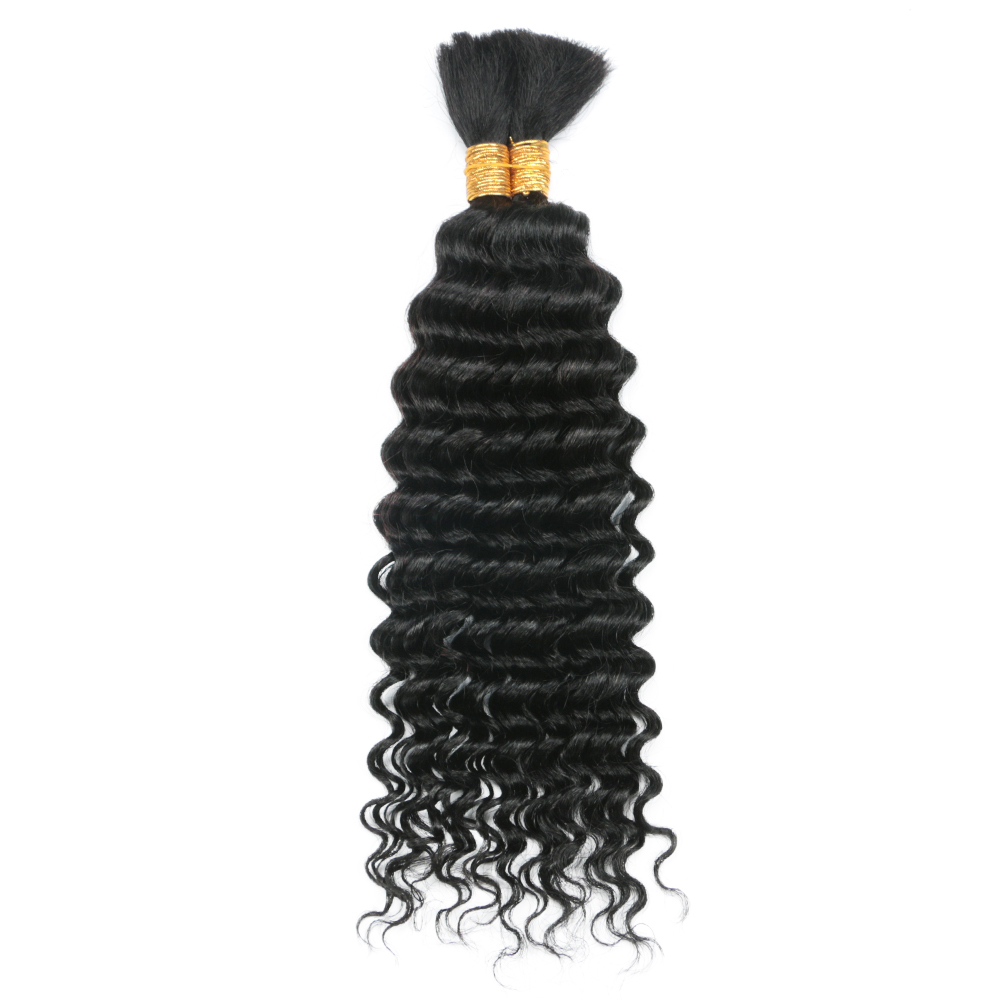12A Deep Wave Bulk Hair Human  - Hair Care Curly Hair 评论和价格
