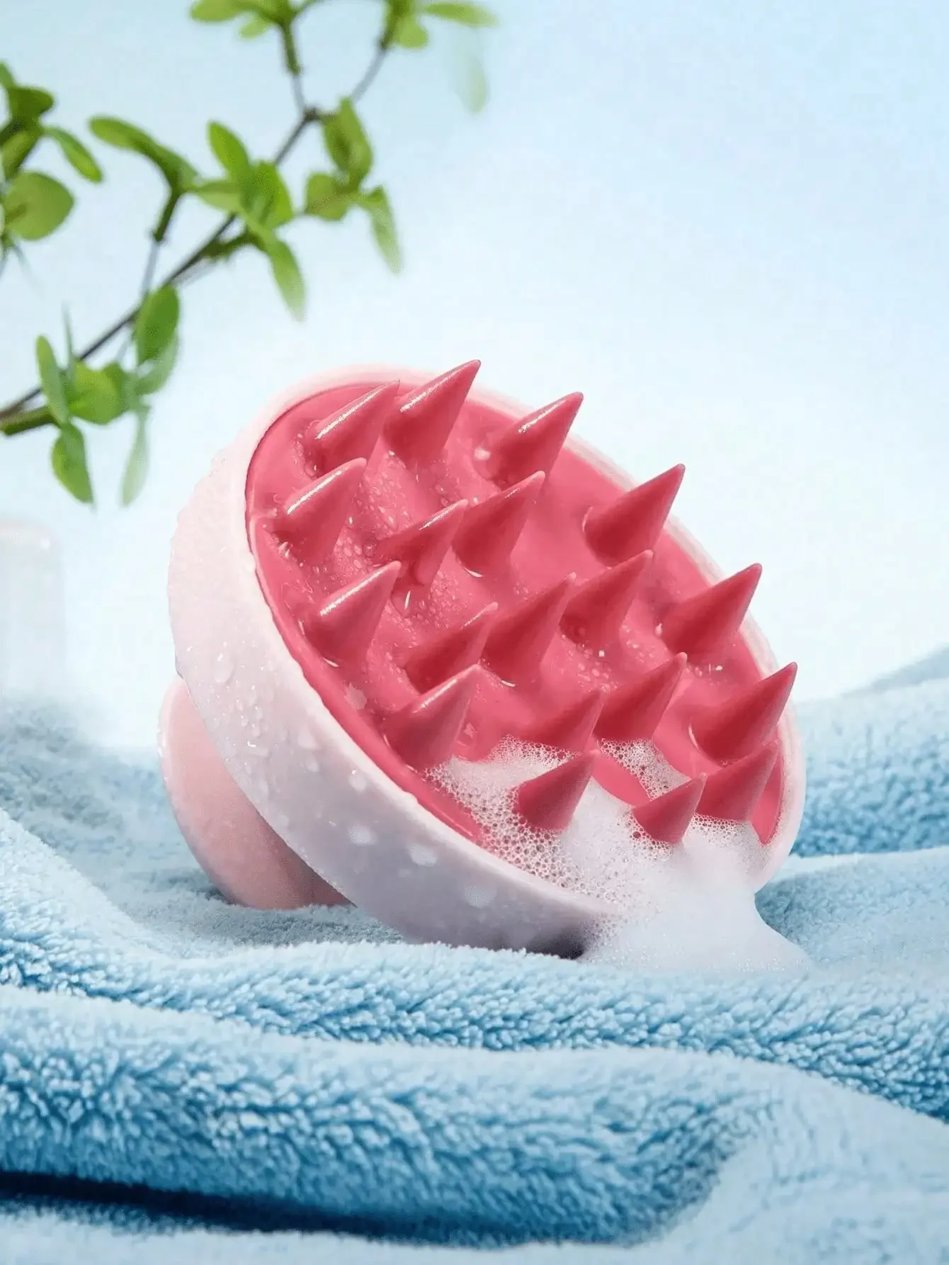 1pc Soft Silicone Scalp Massag - Hair Care Curly Hair 评论和价格