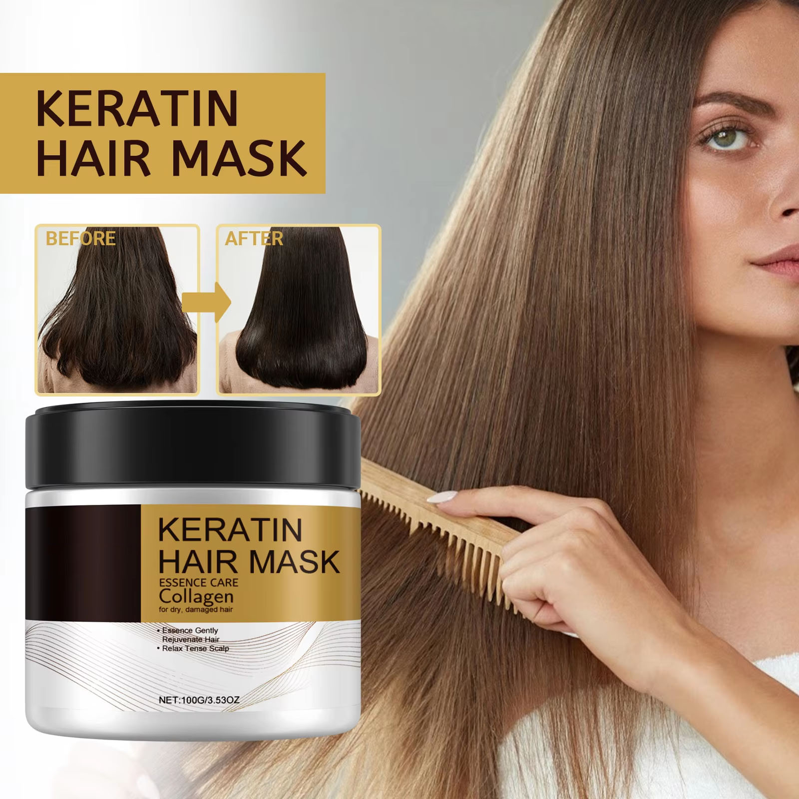 Keratin Care Hair Mask Deep No - Hair Care Orange 评论和价格