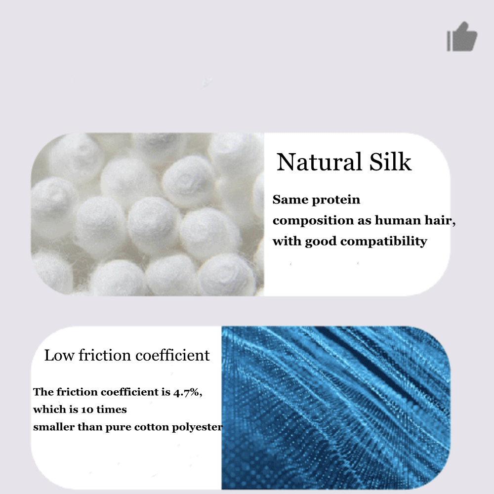 3PCS 100% Pure Mulberry Silk H - Hair Care China 评论和价格