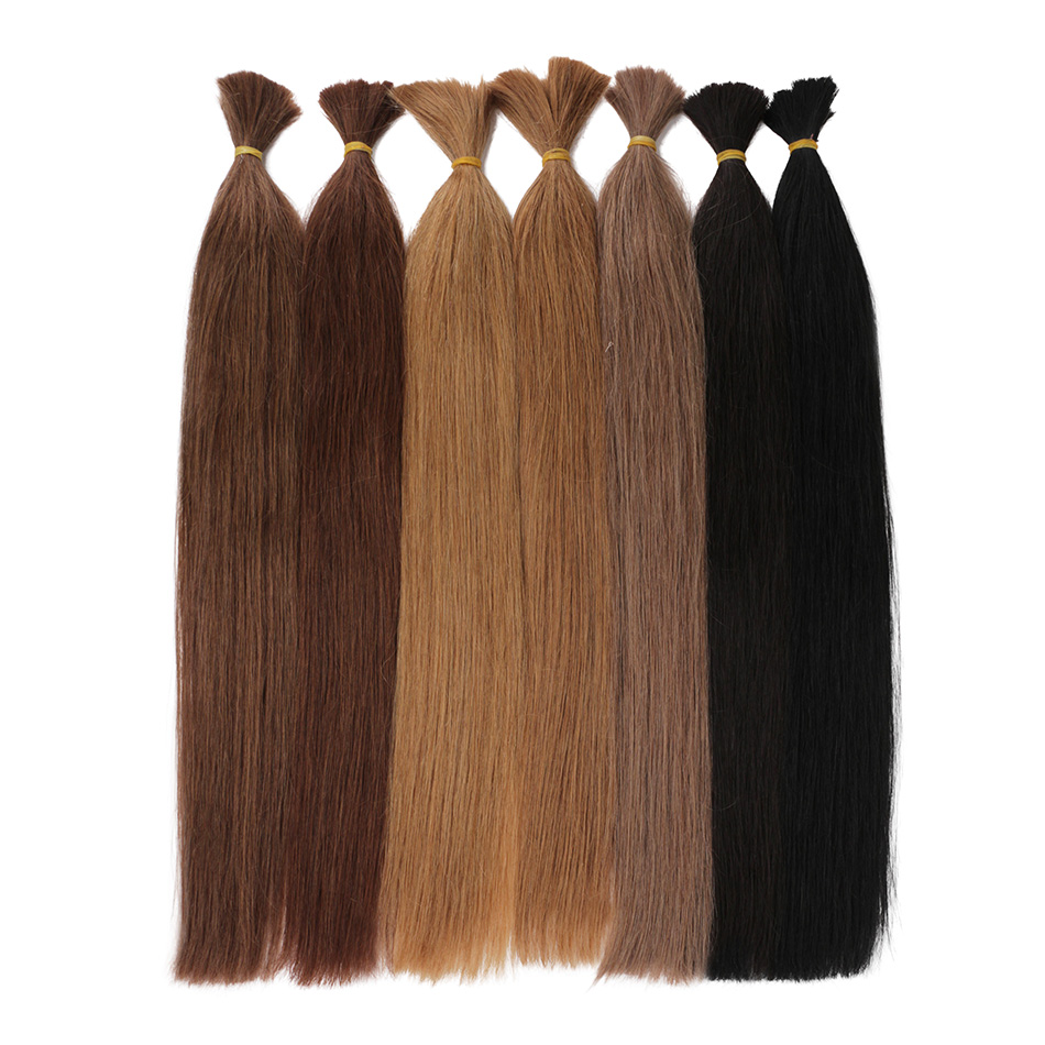 Ginger Human Hair Bulk 350# No - Hair Care Orange 评论和价格