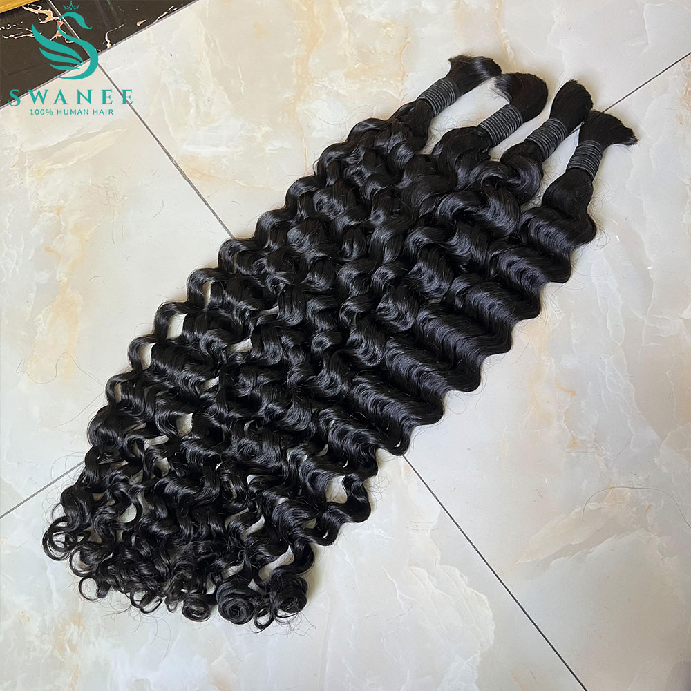 Water Wave 100% Human Hair Bul - Hair Care Curly Hair 评论和价格