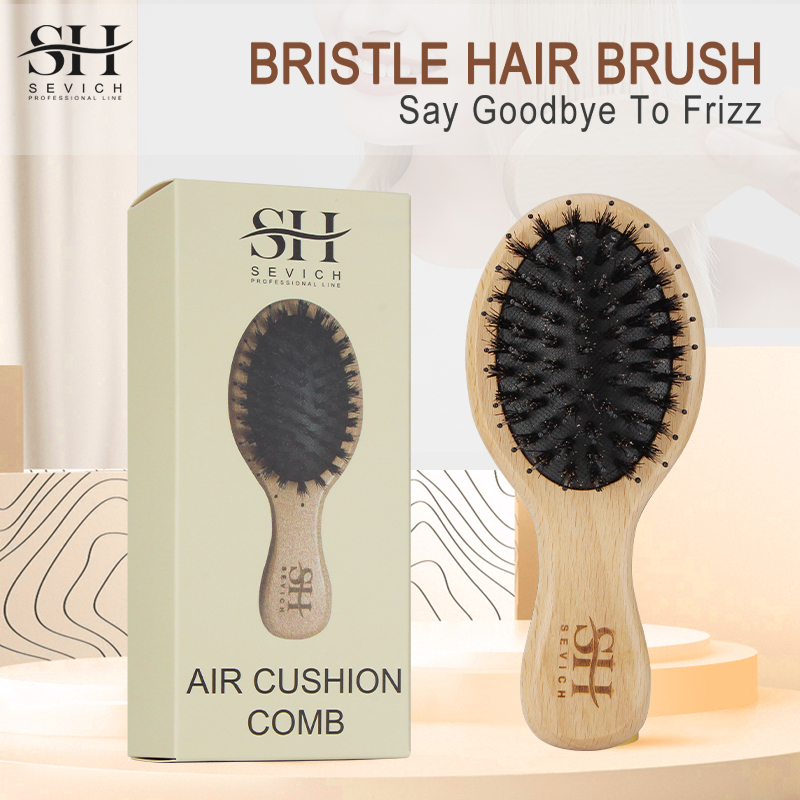 Natural Boar Bristle Hair Fluf - Hair Care Salon 评论和价格