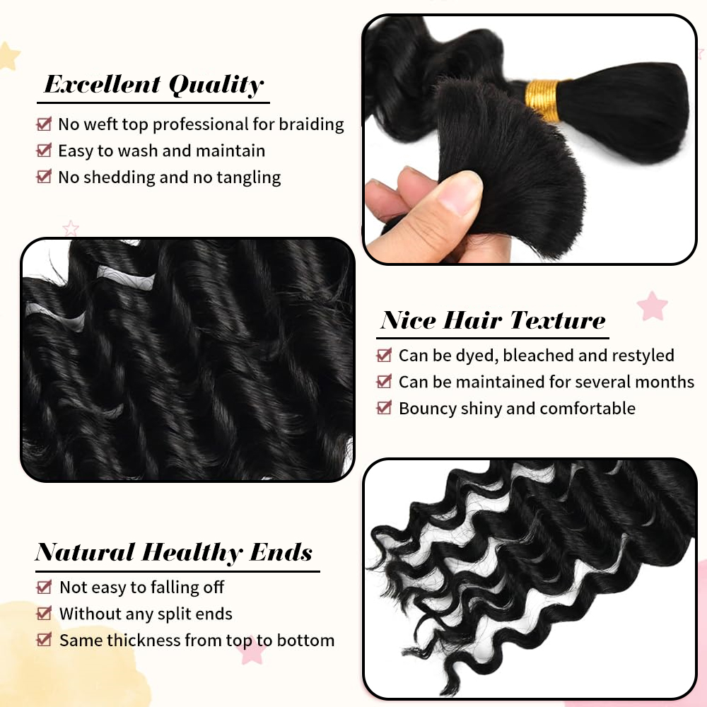 Human Braiding Hair for Boho B - Hair Care Curly Hair 评论和价格
