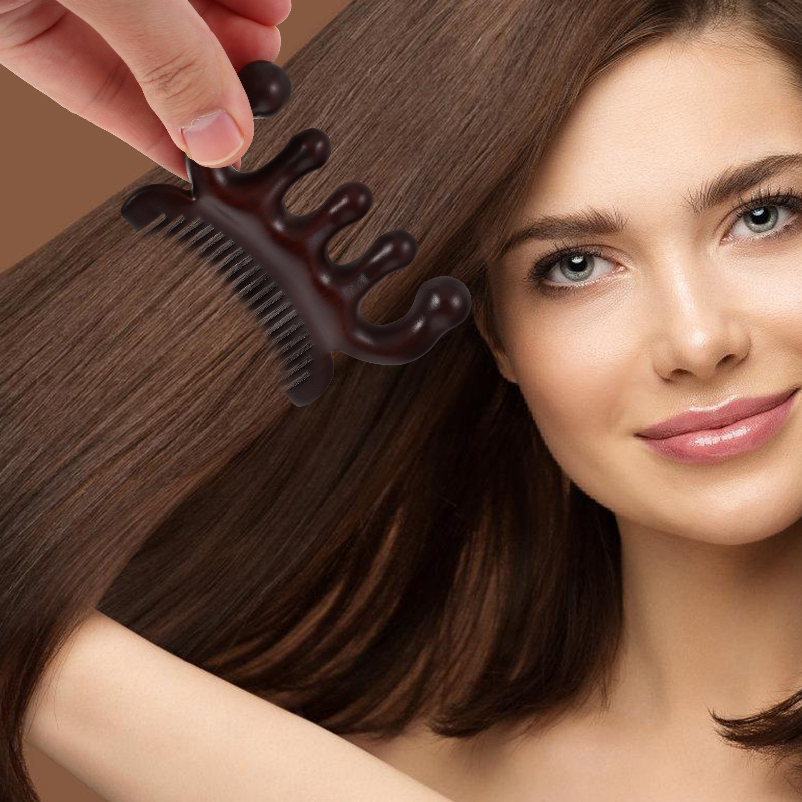 Sandalwood Massage Comb Five F - Hair Care Dandruff 评论和价格