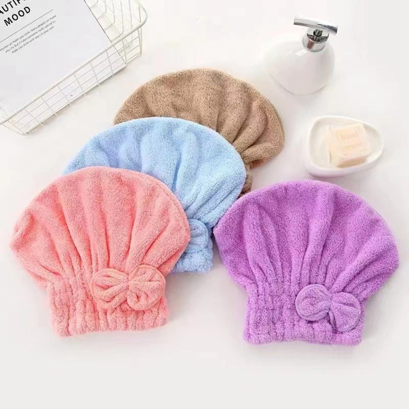 1Pc Microfiber Hair Turban wit - Hair Care Curly Hair 评论和价格